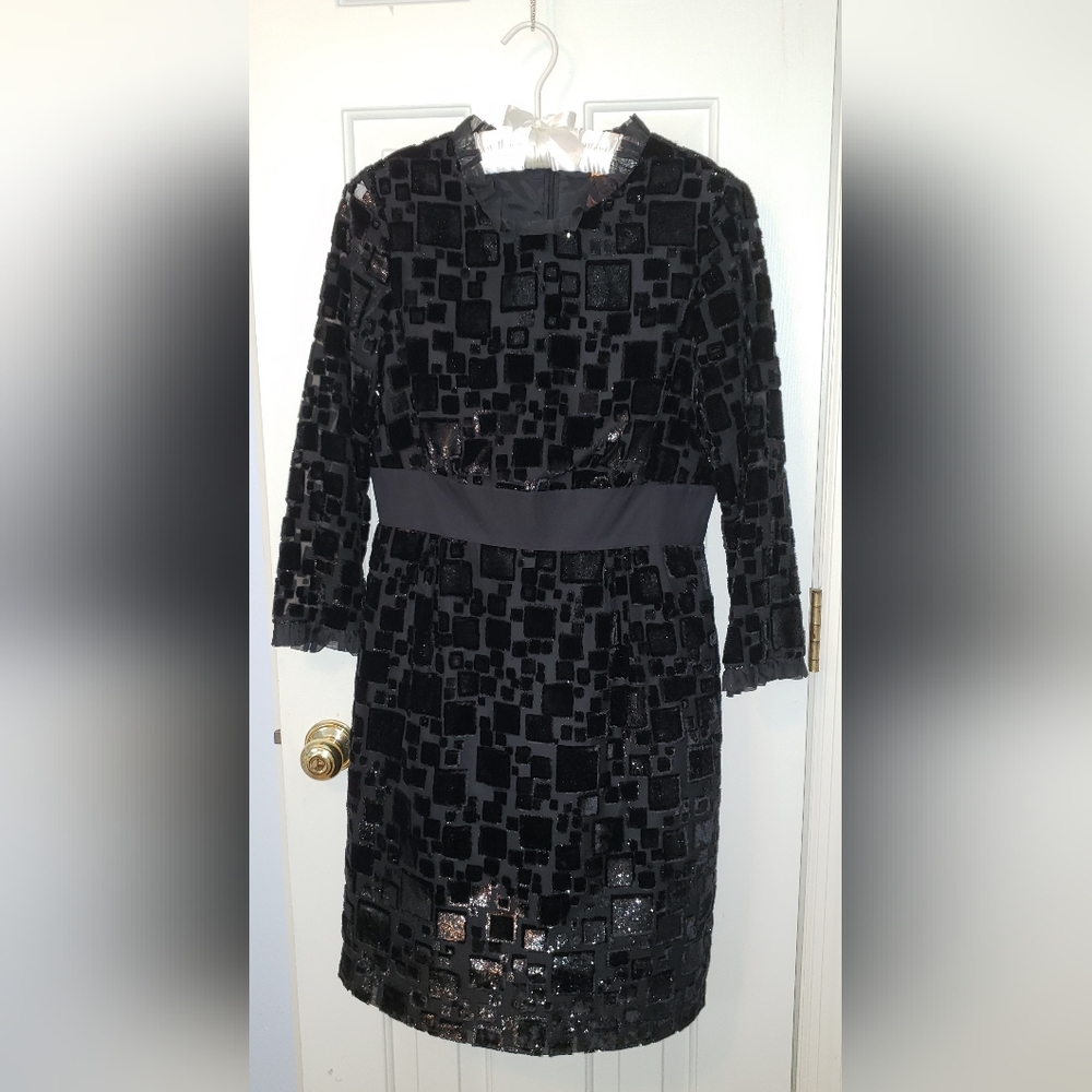 Tory Burch, Size 4, black knee length cocktail dress